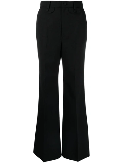 Gucci Flared Tailored Trousers In Black