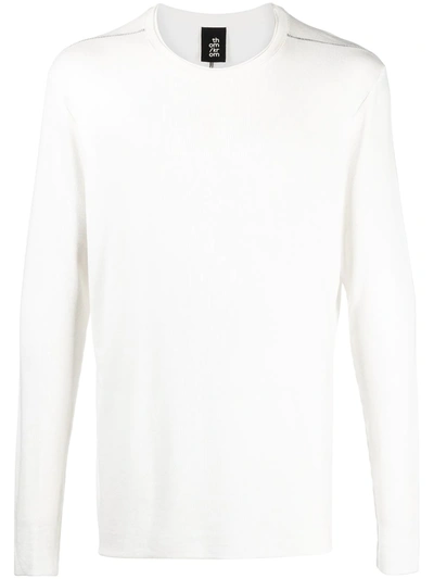 Thom Krom Exposed-seam Sweatshirt In White