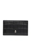 ALEXANDER MCQUEEN EMBOSSED SKULL CARDHOLDER