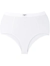 Msgm High-waisted Briefs In White