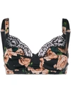 DOLCE & GABBANA FLORAL-PRINT BRA