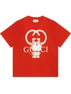 Gucci X Doraemon Logo-print T-shirt In Red