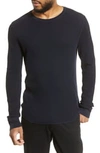 Vince Regular Fit Thermal Knit Crewneck Sweatshirt In New Coastal