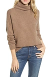 Madewell Belmont Mock Neck Sweater In Heather Root