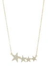 Adornia 14k Yellow Gold Plated Shooting Star Necklace