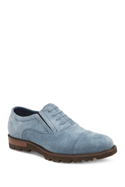 Vintage Foundry Jeremy Cap Toe Leather Oxford In Blue