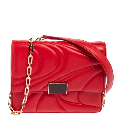 Pre-owned Emilio Pucci Red Quilted Leather Shoulder Bag