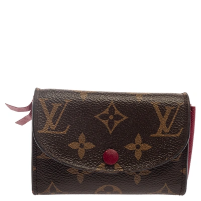 Pre-owned Louis Vuitton Monogram Canvas Rosalie Coin Purse In Brown