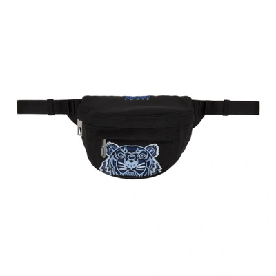 Kenzo Mini Tiger Embroidered Tech Belt Bag In Black