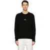 GIVENCHY BLACK CASHMERE EMBROIDERED REFRACTED SWEATER
