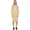 ISSEY MIYAKE BEIGE MONTHLY colourS JANUARY DRESS