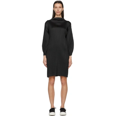 Issey Miyake Black Monthly Colors January Tunic Dress In 15-black