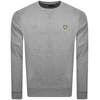 Lyle & Scott Lyle And Scott Crew Neck Merino Knit Jumper Grey In Grey