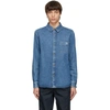 A.P.C. BLUE DENIM VICTOR OVER SHIRT