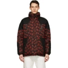 GIVENCHY REVERSIBLE BLACK & RED REFRACTED PUFFER COAT