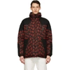 Givenchy Reversible Black & Red Refracted Puffer Coat In 009 Black/r