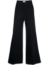 Ami Alexandre Mattiussi Woman Wide Fit Pleated Trousers In Black