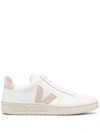 Veja V-12 Sneakers In White Leather