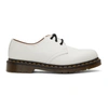 Dr. Martens Contrasting-stitch Detail Derby Shoes In White