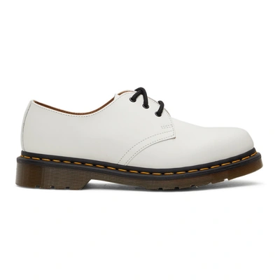 Dr. Martens' Contrasting-stitch Detail Derby Shoes In White