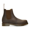 DR. MARTENS' BROWN 2976 CHELSEA BOOTS