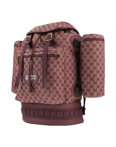 Gucci Backpack & Fanny Pack In Maroon