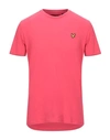 Lyle & Scott T-shirts In Pink