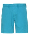 Carhartt Man Shorts & Bermuda Shorts Azure Size 29 Cotton In Blue