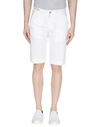 40weft Man Shorts & Bermuda Shorts Ivory Size 40 Cotton In White