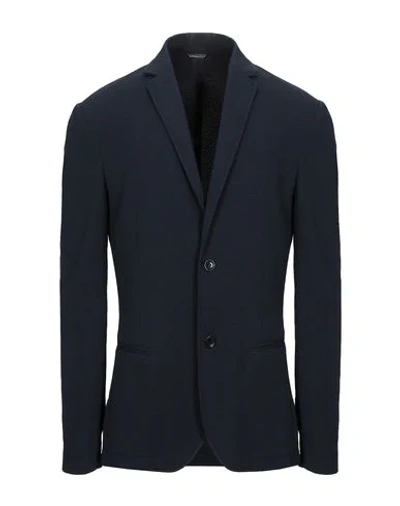 Daniele Alessandrini Homme Suit Jackets In Dark Blue