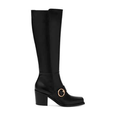 Gianvito Rossi Wayne 60 Leather Knee-high Boots In Black