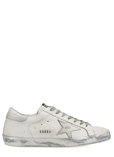 Golden Goose Superstar Sneakers Silver Sole In White,silver
