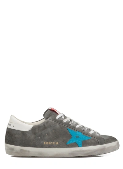 Golden Goose Superstar Classic Sneakers In Grey/torquoise/white