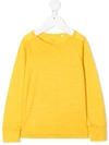 Knot Merino Knit Sweatshirt In Yellow