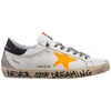 GOLDEN GOOSE MEN'S SHOES LEATHER TRAINERS SNEAKERS SUPERSTAR,GMF00102.F000613.10343 44