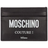 MOSCHINO MEN'S GENUINE LEATHER CREDIT CARD CASE HOLDER WALLET,Z2 A810380012555