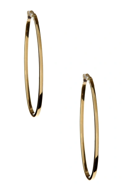 Karat Rush 14k Yellow Gold 45mm Oval Hoop Earrings