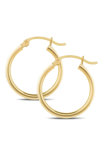 Central Park Jewelry 18mm Hoop Earrings In Yellow