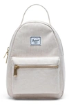 Herschel Supply Co . Mini Nova Backpack In Light Grey Crosshatch Sunrise