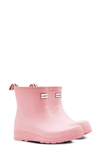 Hunter Original Play Waterproof Rain Bootie In Candy Floss