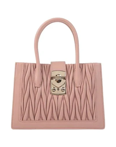 Miu Miu Handbags In Pale Pink