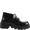 GUCCI BLACK MOCCASIN FOR KIDS WITH ICONIC BEE,628594 D73Y0 1000