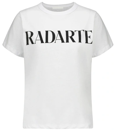 Rodarte Radarte-printed Oversized T-shirt In White