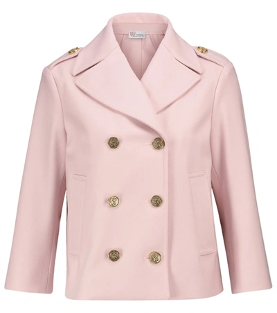 Red Valentino Wool-blend Jacket In Pink
