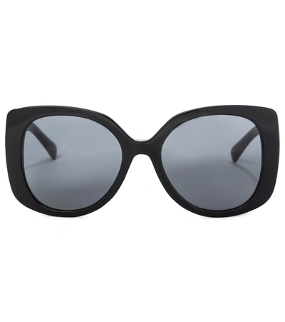 Versace Oversized Acetate Sunglasses In Black