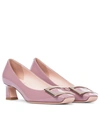 Roger Vivier 45mm Trompette Patent Leather Pumps In Pink