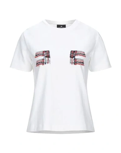 Elisabetta Franchi T-shirts In White