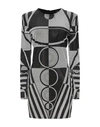 Balmain Short Dresses In Black