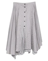 Acne Studios Midi Skirts In Grey