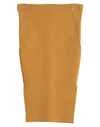 Rick Owens Midi Skirts In Yellow